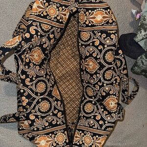 Vera Bradley Black and Orange Paisley Bag